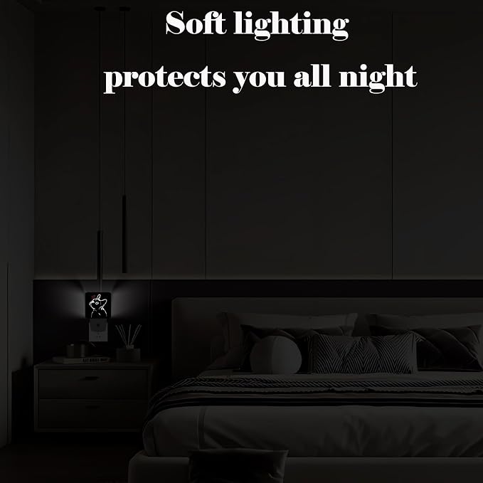 French Bulldog Night Light,Red Heart Plug-in Night Lights with Dusk-to-Dawn Sensor for Stairway,Hallway,Bedroom Sleep Friendly Ideal for Women/Girls/Boys Gift,0.5w
