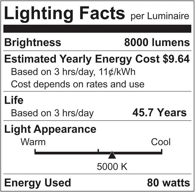 LUXRITE LED Garage Light 80W, 8000 Lumens, Deformable LED Garage Lights, 5000K, 3 Panel Garage Light, E26 Screw in Base, Adjustable Light, Damp Rated, ETL (1 Pack, White, Motion Sensor)