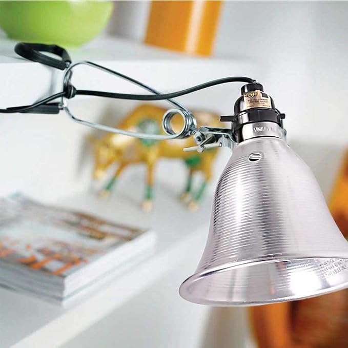 Simple Deluxe E26 Clamp Light Socket with 5.5 Inch Aluminum Reflector, Suit for Max 60 Watt Lamp (No Bulb Included) with 18/2-Gauge 6 Feet Cord, 4 Pack