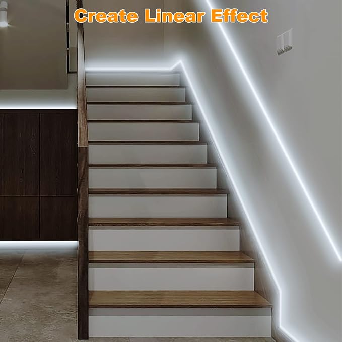 Tatazone WiFi Smart White COB Led Strip Light with Remote | 32.8ft, 6500K, Work with Alexa and Google, Timer, Group Control, Dimmable Daylight White for Cabinet, Room, Kitchen, Shelf