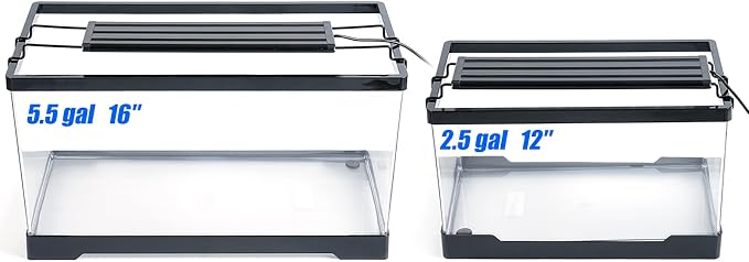 AQUANEAT LED Aquarium Light with Timer for 12-16 Inch Fish Tank, Brightness Adjustable, Full Spectrum, Low Medium Light Plant Lamp