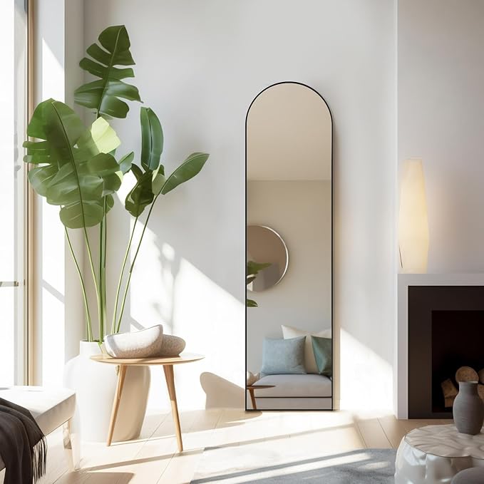 Arched Mirror Full Length, 16"x59" Body Wall Mirror