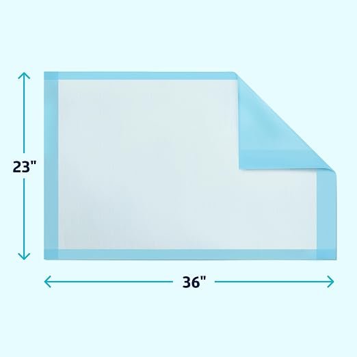 Medline Light Absorbency Underpad, 23" x 36", 150 Count, Disposable Bed, Furniture & Surface Protection, For Kids, Adults, Elderly, Puppy Pad, Changing Pad, Incontinence Pee Pad, Chucks
