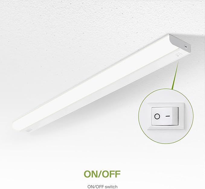 ASD 6 Pack 40 Inch Hardwired LED Under Cabinet Lights, On/Off & 5CCT Switch 2700K-5000K, 20W 1814LM CRI90+, Direct Wire Low Profile Linkable Fixture, Dimmable Under Counter Kitchen Lighting, White, UL