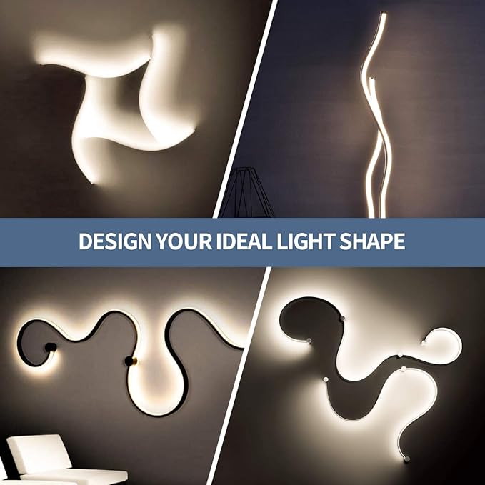 Led Strip Lights 65.6ft Warm White Dimmable Led Light Strip Flexible Rope Lights Kits with 24v Etl Power Supply, Adhesive Clips, Dimmer Switch and Connectors for Indoor Decor