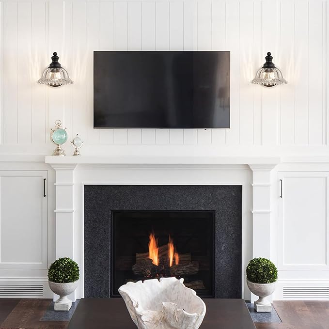 Vanity Light Black Wall Sconces Farmhouse Bathroom Sconces