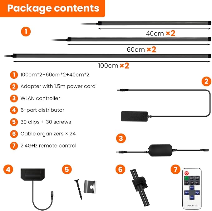 SHUNLEE Black Neon LED Recessed Lighting for Acoustic Panels, 6 Rolls WiFi 2700K Warm White Slat Wall Lights with Alexa & Remote, Flexible Neon LED Strip Lights for Acoustic Wall (2*40+2*24+2*16 in)