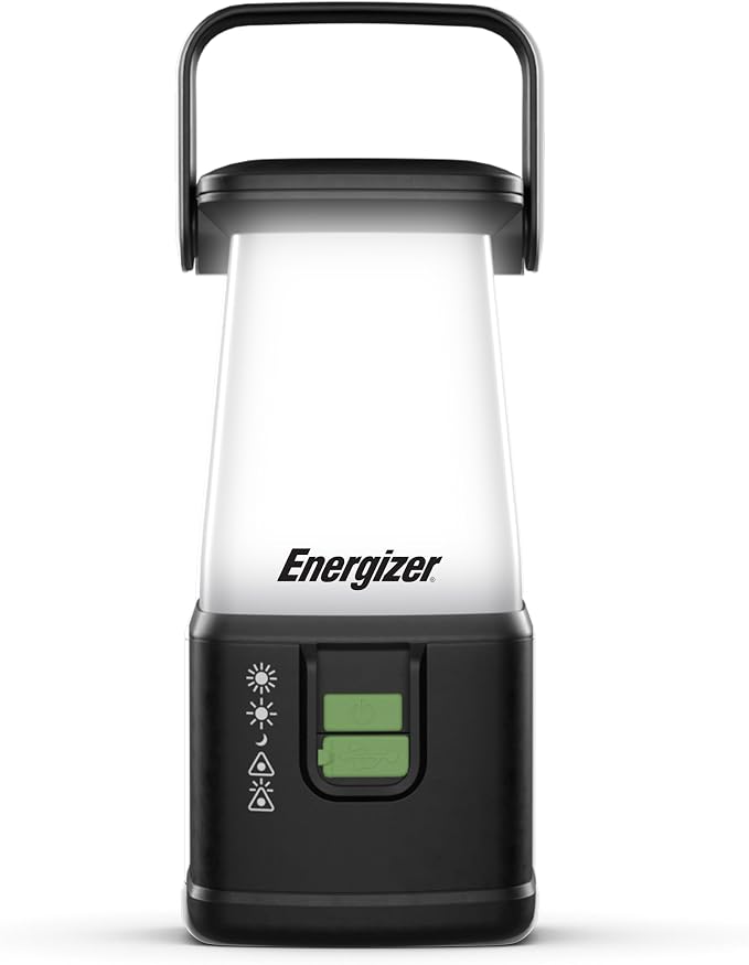 Energizer WeatherReady LED Emergency Lantern, Water Resistant, Multiple Light Modes, USB Charging Output, Great for Camping, Storms, and Power Outages, 1200 Lumens