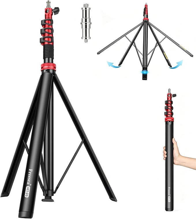 FreeSea MT-05 Heavy Duty Tripod, Aluminum Alloy Photography Light Stand