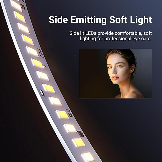 NEEWER 18" Ring Light, Wireless Professional Edge Lit Lighting with Tripod Stand, 45W 2900K-7000K CRI97+, 14.4V 3500mAh Battery, Phone Selfie Video Makeup Studio Streaming Photography, RB18B