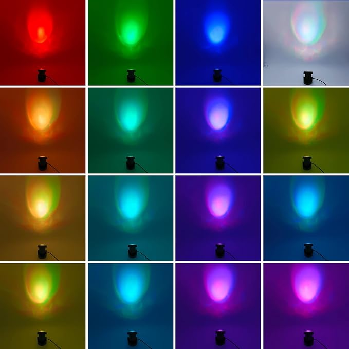 Colored Pond Lights with Timer, APP Control RGB Fountain Light IP68 Waterproof, Dimmable Outdoor Landscape Lights for Fish Tank Pond Fountain Garden (1 Light)