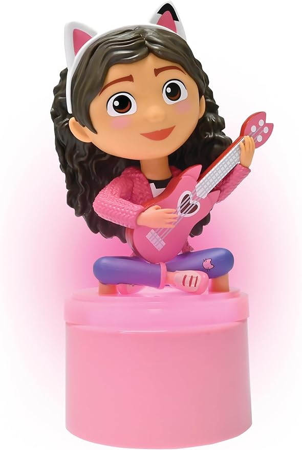 Lexibook, Gabby's Dollhouse NLJ01GDH Baby Nursery Soft Light Battery Operated LED Pocket Night Light Pink