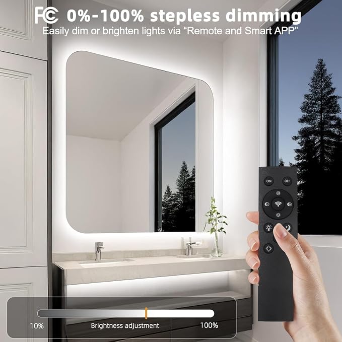 Tenmiro White LED Strip Lights 30ft (1200 LEDs) Super Bright 25000K Daylight White, 3Color Temperature Dimmable with Smart App & Remote Control for Bedroom Kitchen Commercial Home Lighting Decor