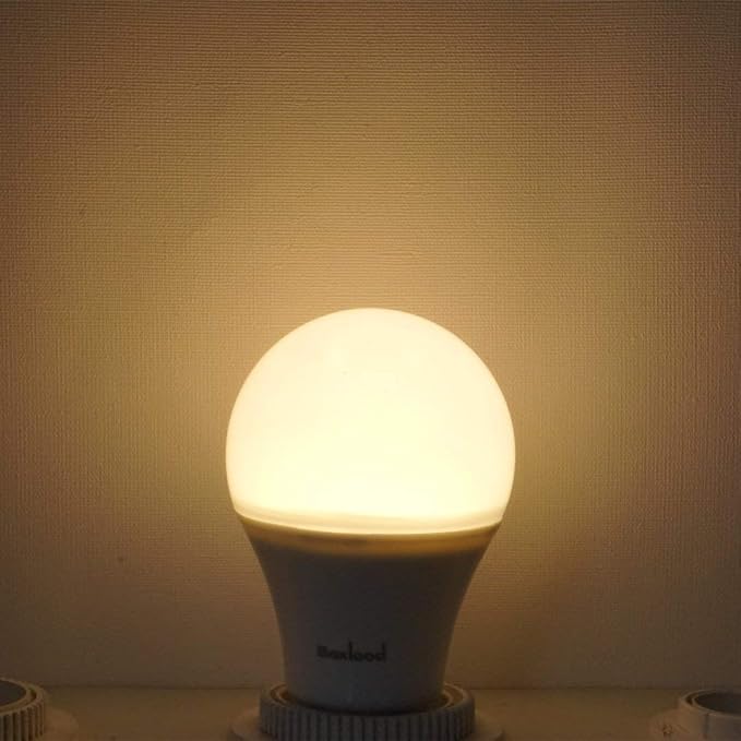 Boxlood Dusk to Dawn Light Bulb,Build in Light Sensor Detector,9W(60W Equivalent),A19 Photocell Sensor Bulb,No Timer Required,3000K Warm White,for Indoor or Outdoor Use,Boundary,Garage,Patio,2-Pack
