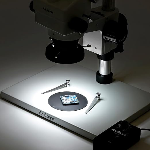 AmScope LED-144-YK 144-LED Microscope Ring Light with Adapter