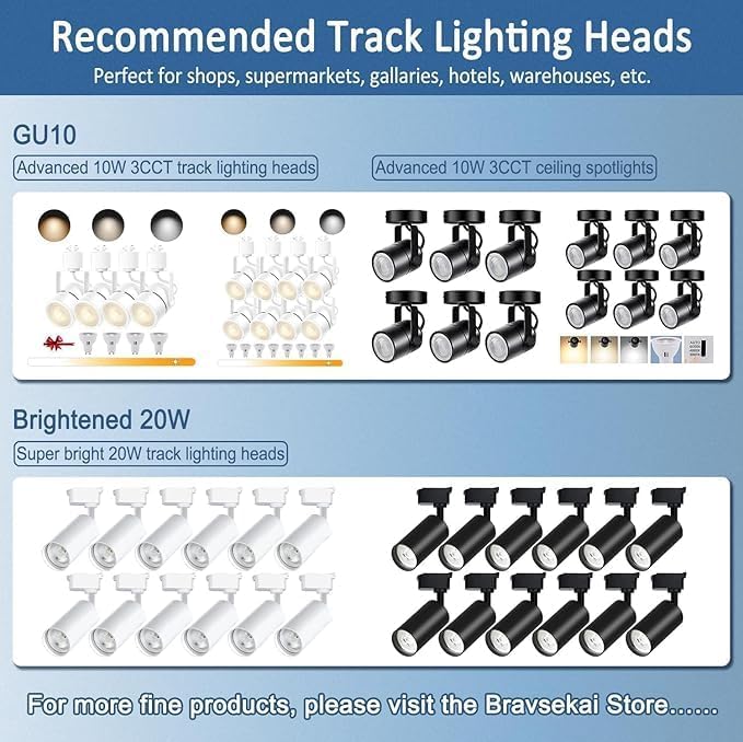 Black Track Lighting Live End Cord, 4.92FT H Track Live End Feed Connector with Inline Dimmer Switch, Suitable for H Type Single Circuit 3-Wire-1 Track Lighting Systems