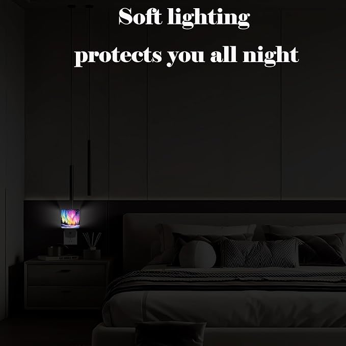 Northern Lights and Forest Night Light,Plug-in Nightlights Auto Sensor Night Lamp Dusk-to-Dawn Lamp Home Decor for Nursery Children Girls Boys