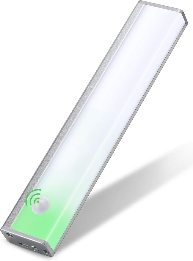 Joyzy Wireless Under Cabinet Lights - Closet & Pantry Motion Sensor Light, Rechargeable Battery Operated, USB Cordless Under Counter Light