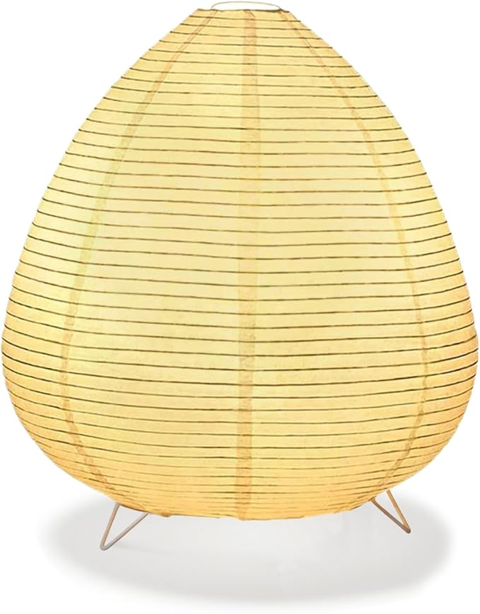 YY YEARCHY White Paper Lanterns Lamp Table Lamp Japanese Lantern Lamps for Bedroom Livingroom (Peach)
