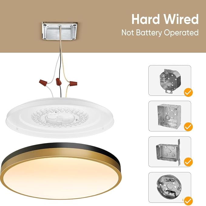 11 Inch Flush Mount Ceiling Light with Remote Control & Night Light, 5CCT Dimmable Ceiling Light Fixture, 20W 2000LM 2700K-6500K Adjustable LED Ceiling Lights for Bedroom Kitchen Living Room