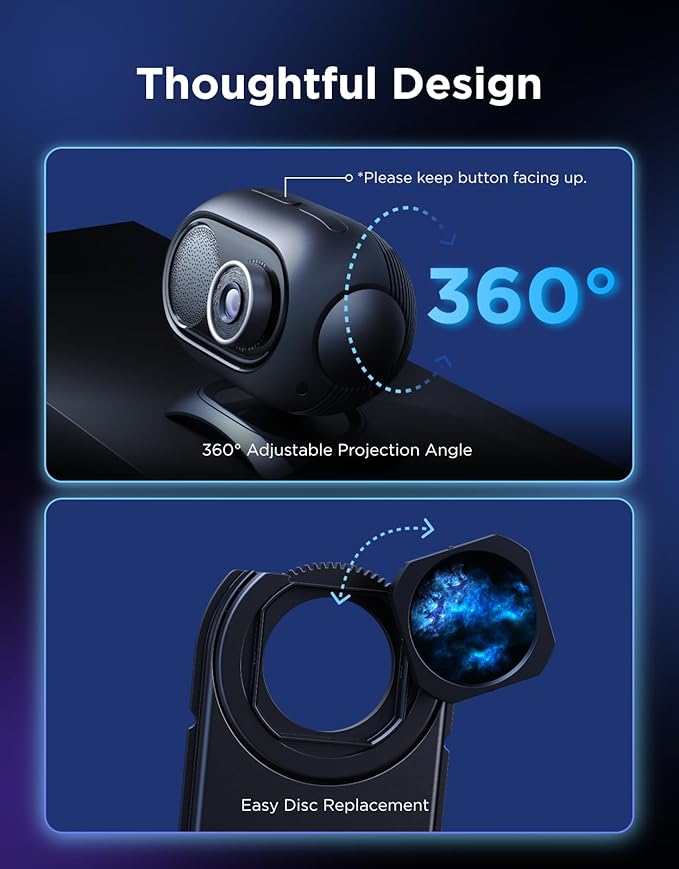 Govee Galaxy Light Star Projector 2 Pro, 4 Megapixel HD Lens, Planetarium Projector work with Matter, Night Light Projector with 20+ Preset Scenes, Star LED Lights Projector, Room Decor, Gift for Kids