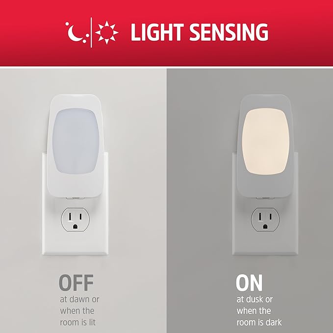 Energizer 4-in-1 LED Power Failure Night Light, 1 Pack, Plug-in, Light Sensing, Auto On/Off, Foldable Plug, Soft White, Emergency Flashlight, Tabletop Light, Hurricane, Storm, Tornado, 38511
