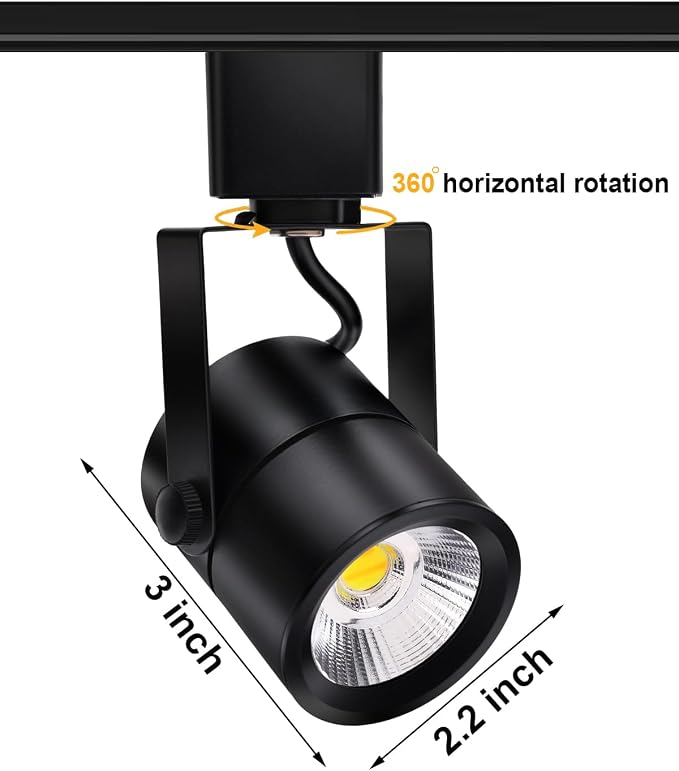 Dimmable LED Track Light Heads with Adjustable Color (2700K-6500K), 10W 1000LM 24° Beam, Flicker Free CRI90+, H Type Spotlight Fixtures for Art Accent Task - Black (16 Pack)