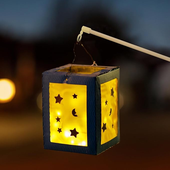 100Pcs Lantern Sticks,11 Inch DIY Lantern Pole Toy Wooden Lanterns Handle for Kids Birthday Wedding Halloween Party Accessories