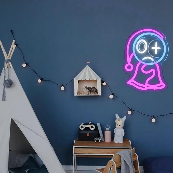 Anime Neon Sign Dandy Neon Sign for Wall Decor, Horror Game Light Sign Man Cave Dimmable LED Light for Bedroom Game Lover Room Bar, Christmas Birthday Gifts for Children