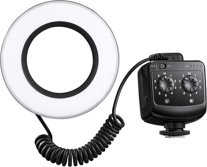 Godox Ring 72 Macro LED Ring Light with 8 Lens Adapter Rings for Canon Nikon Pentax Olympus DSLR Cameras