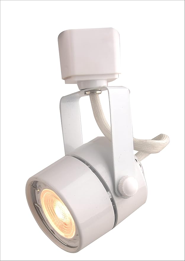 KING SHA Track Lighting Head with 7watts (50W Eqv.) GU10 Bulb Warm White 90CRI,H System