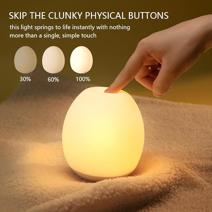 Night Light for Kids,Egg Night Light for Baby Nursery, 7 Colors Changing & 30-Min Timer Portable Nursery Night Lamp forBaby Nursery & Kids Bedroom,DIY Hand-Painted Custom Lamp