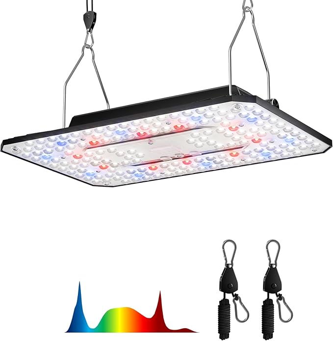 80W LED Grow Light Full Spectrum Growing Lamp for Indoor Plants | UAP800 New-gen Lens Dimmable Daisy Chain Deeper Penetration Grow Lights for Seed Starting Vegetables Bloom in 2x2ft Grow Tent