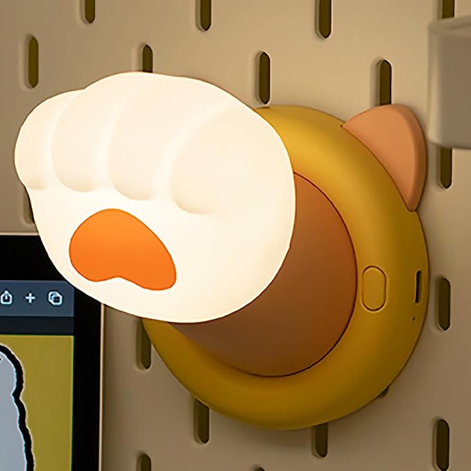 Night Light for Kids, Magnetic Wall Light, Bedside Touch Lamp, Funny Dimmable Silicone Nightlight, Funny Gifts for Women Men Family Friends Neighbors, Kitchen Office Room Decor(Cat Claw)
