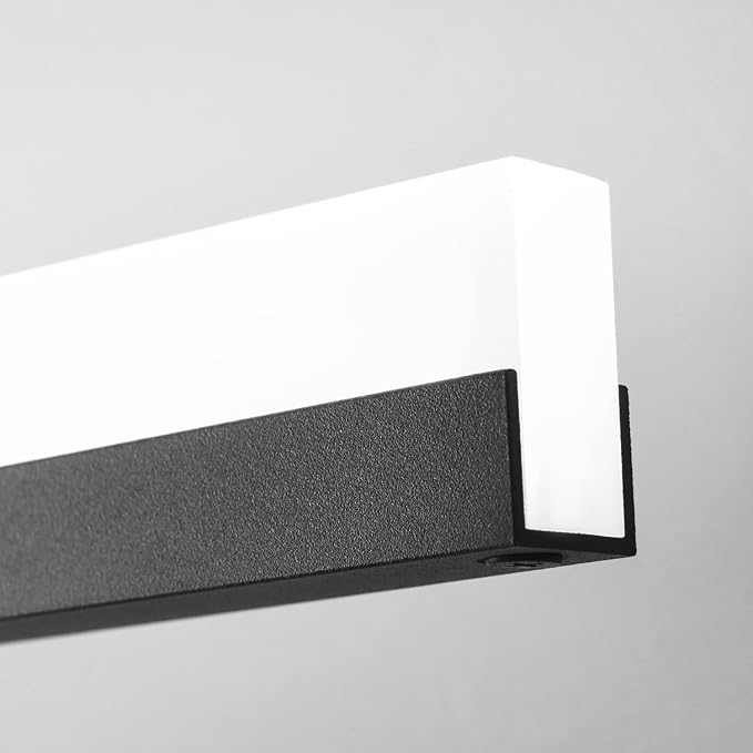 PRESDE 24 Inch LED Vanity Light Bar, Modern Black Bathroom Light Fixtures Over Mirror Dimmable