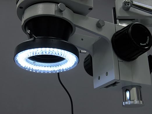 AmScope LED-144-YK 144-LED Microscope Ring Light with Adapter