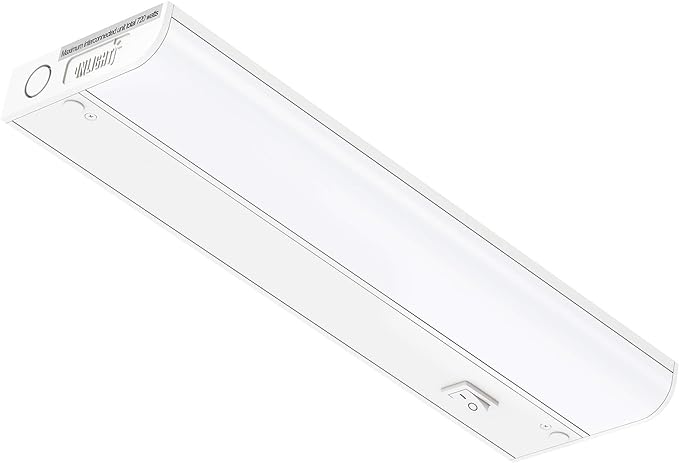 GETINLIGHT Inlight 12-inch Hardwired Only LED Under Cabinet Lighting, Daylight White(5000k), Dimmable, Matte White Finished, ETL Listed, IN-0201-11-WH-50