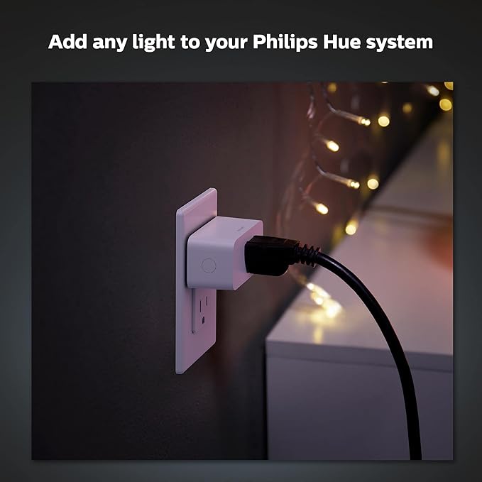 Philips Hue Smart Plug, 4-Pack , White | Turns Any Light into a Smart Light, Use with Hue App, Compatible with Alexa, Google Assistant, and Apple HomeKit