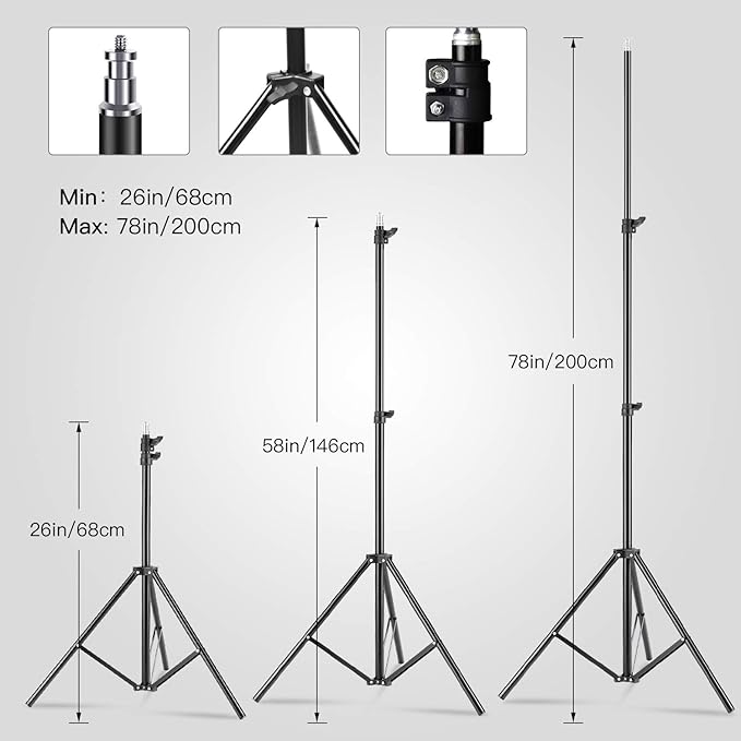 【Upgrade LED】 MOUNTDOG Softbox Lighting Kit, Photography Studio Light with 19.7"X27.5" Reflector and 3 Colors Temperature 45W Bulb with Remote, Professional Photo Studio Equipment for Portrait Video