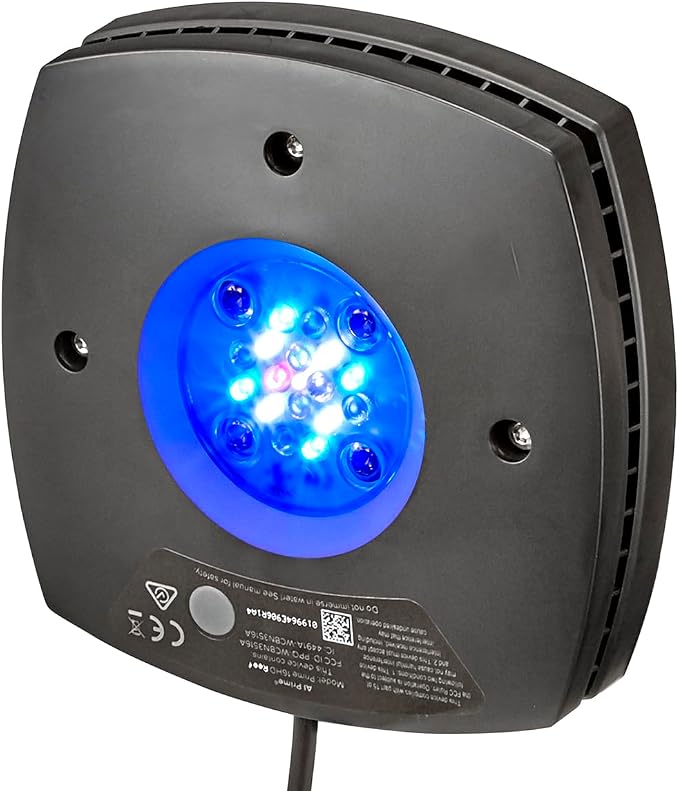 AquaIllumination AI Prime 16 HD LED App Controllable Saltwater Aquarium Reef Light - Black