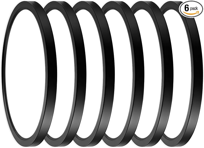 12Inch 6Pack LED Flush Mount Ceiling Light,5CCT,ETL Listed,Dimmable Black | Hardwired 5CCT Selectable 2700K-5000K,24W 3200LM Dimmable Round Flat Panel Light Fixture for Bedroom,Kitchen,Bathroom&Indoor