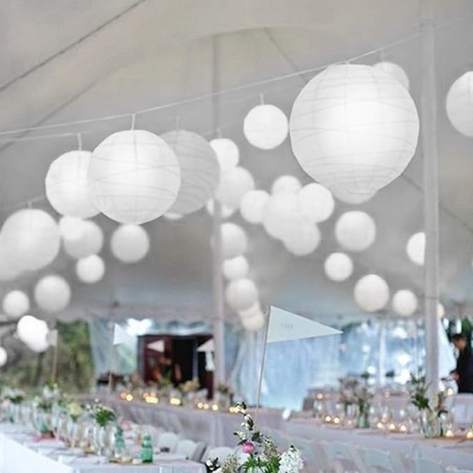Novelty Place 30 Pcs White LED Mini Party Light for Paper Lantern, Balloons, Weddings and Festival Decorations - Long Lasting, Waterproof, Elegant White