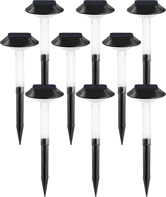 ALEPOD Solar Pathway Lights Outdoor 8 Pack, 7 Lighting Modes Solar Lights Outdoor Waterproof IP68, Landscape Lighting for Yard Pathway Backyard Lawn