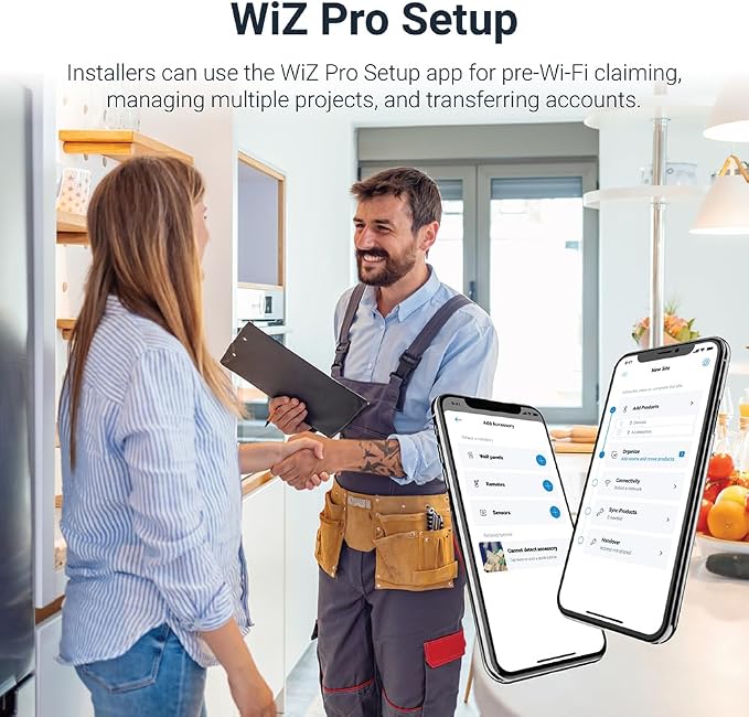 HALO HLB6099WZRGBWMWR 6” Smart Wi-Fi Slim Canless LED Downlight Powered by WiZ Pro, Dimmable Full Color with Smart Home Integration (Pack of 4)