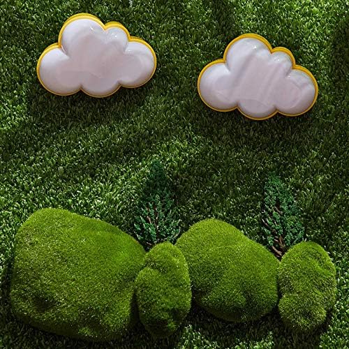 Mudder 2 Pack Night Light Plug into Wall Soft LED Night Light Cute Wall Nursery Lamp Warm Sensor Plug-in Intelligent Nightlight for Bedroom Hallway(Cloud,Yellow)