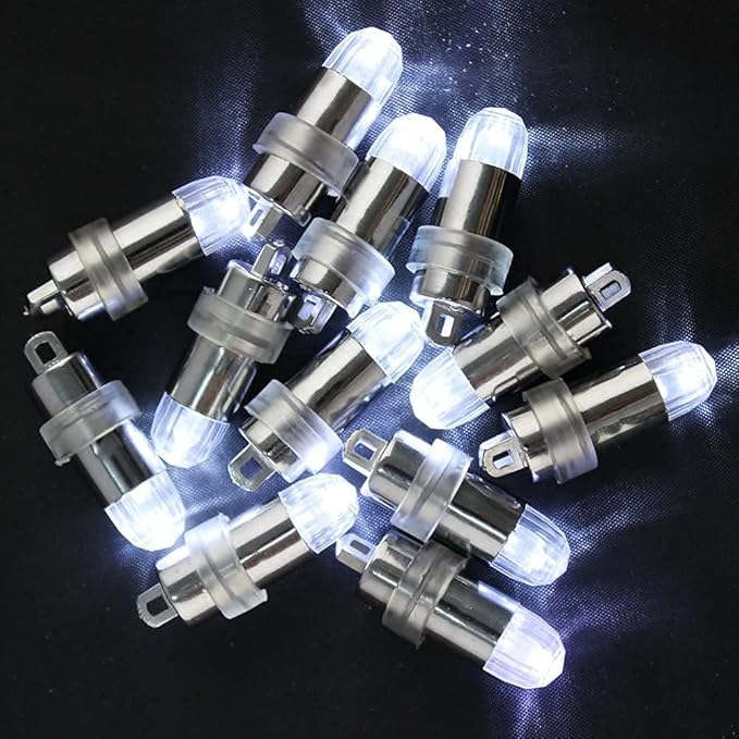 Non-Blinking LED Balloon Lights for Balloon Paper Lantern Party Decoration (24, White)