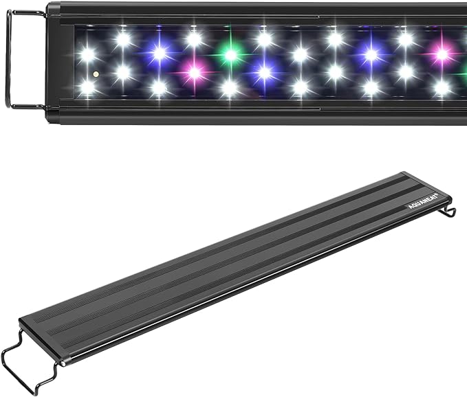 AQUANEAT LED Aquarium Light Full Spectrum 12 Inch Fish Tank Light Fresh Water