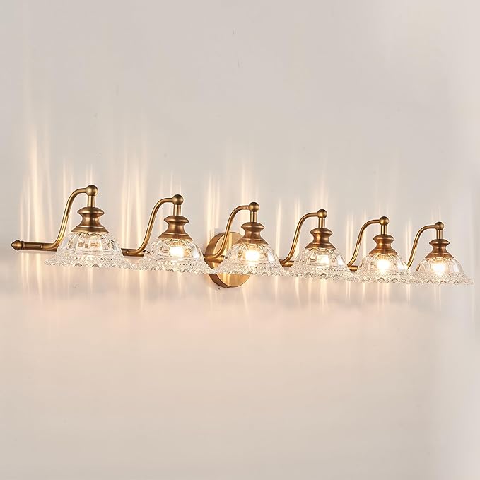 45" Bathroom Light 6 Light Vanity Light Fixtures (Exclude G9 Bulb) Vanity Lights for Bathroom