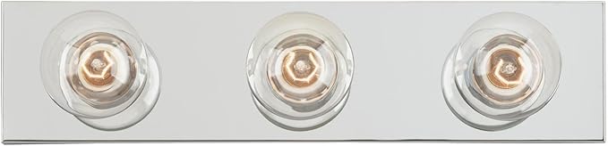 Westinghouse 6640600 Bath Bar Vanity, 3-Light, Chrome