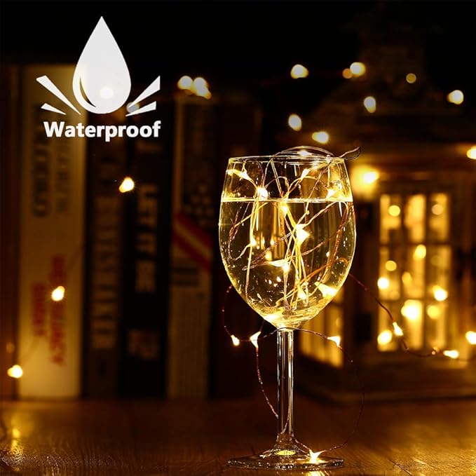 Brizled Solar Fairy Lights Outdoor, 2 Pack 200 LED 66FT Solar String Lights | 8 Mode; Warm White; Waterproof; Twinkle Solar Powered Lights Outside Starry Mini Light String for Christmas Garden Party Tree